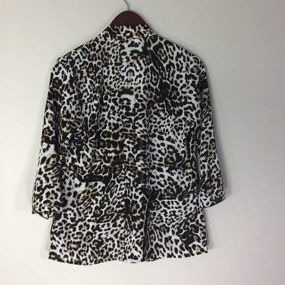 Violet & Claire Leopard Print Blouse Small - Picture 4 of 4
